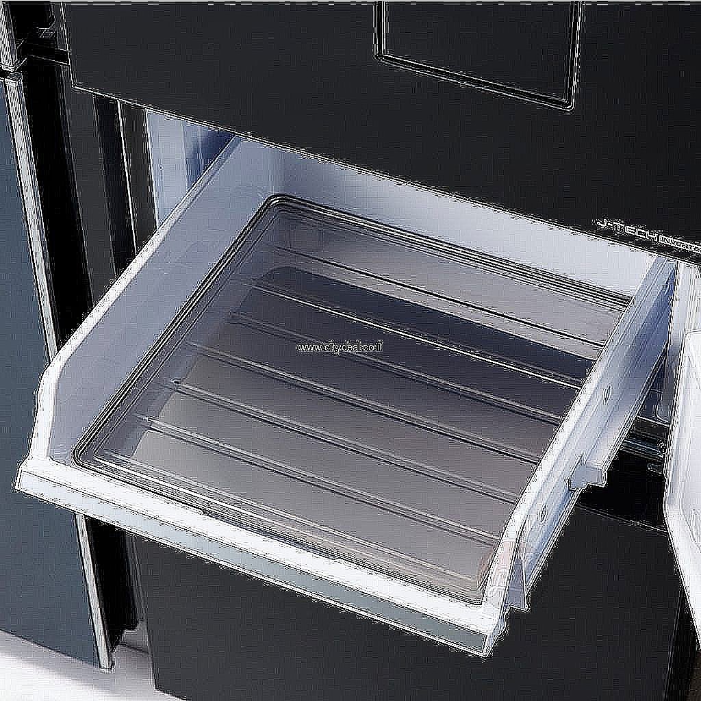 מקרר 5 דלתות Sharp SJ-R9730 – 661 ליטר מהדרין עם PLASMACLUSTER וחלל ענק ללא מחיצה גימור זכוכית כסופה | יבואן רשמי – תמונה 7