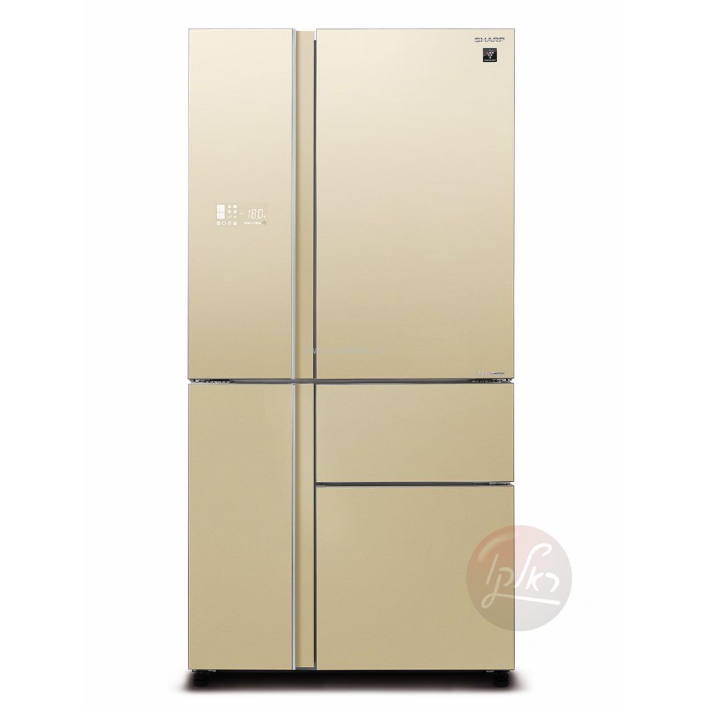 מקרר 5 דלתות Sharp SJ-R9730 – 661 ליטר מהדרין עם PLASMACLUSTER וחלל פנימי ללא מחיצה גימור שמפניה | יבואן רשמי