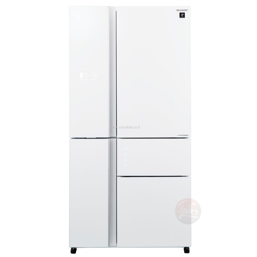 מקרר 5 דלתות Sharp SJ-9630W – 661 ליטר מהדרין עם PLASMACLUSTER וחלל ענק ללא מחיצה | יבואן רשמי