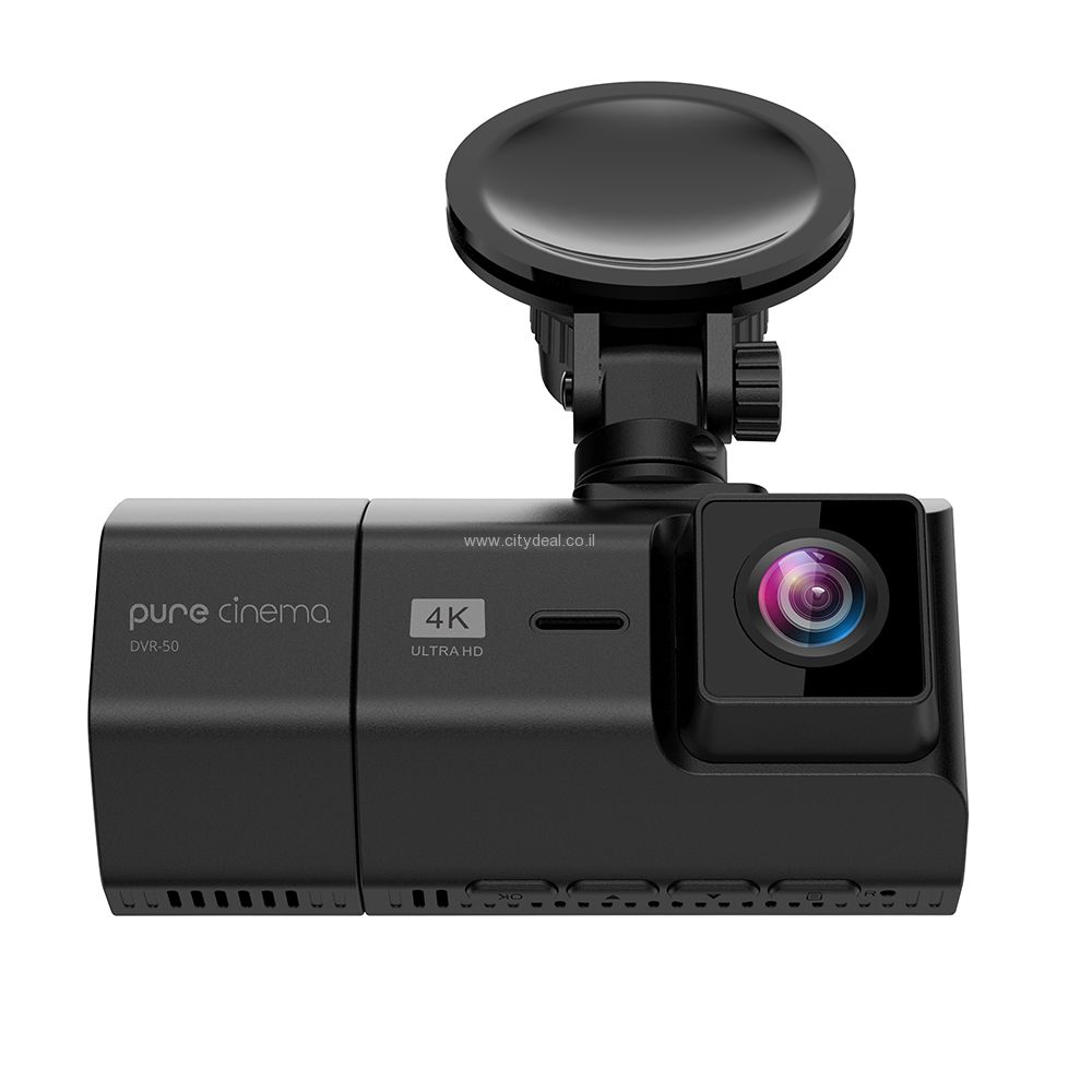 מצלמת דרך לרכב באיכות PURE CINEMA 4K דגם: DVR-50 | יבואן רשמי – תמונה 2