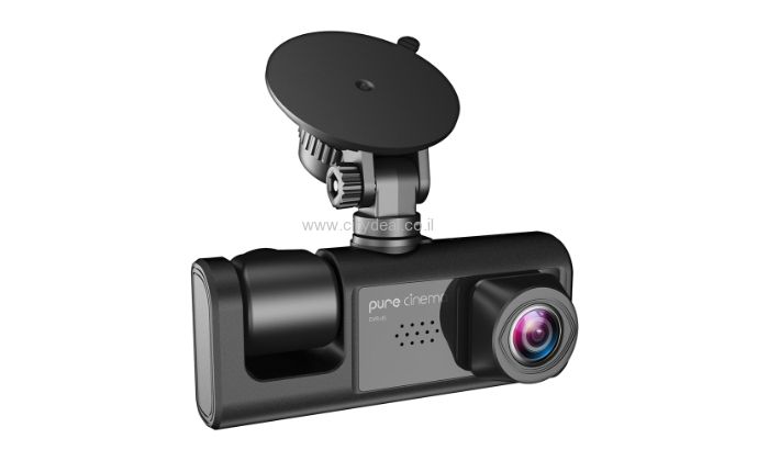 מצלמת דרך לרכב עם 3 עדשות צילום PURE CINEMA דגם: DVR-45 | יבואן רשמי – תמונה 4