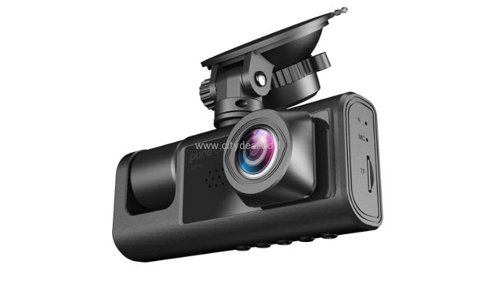 מצלמת דרך לרכב עם 3 עדשות צילום PURE CINEMA דגם: DVR-45 | יבואן רשמי – תמונה 5
