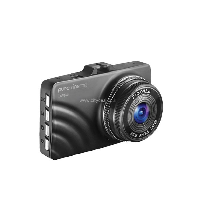 מצלמת דרך לרכב עם מסך צילום "3 PURE CINEMA דגם: DVR-41 | יבואן רשמי – תמונה 2