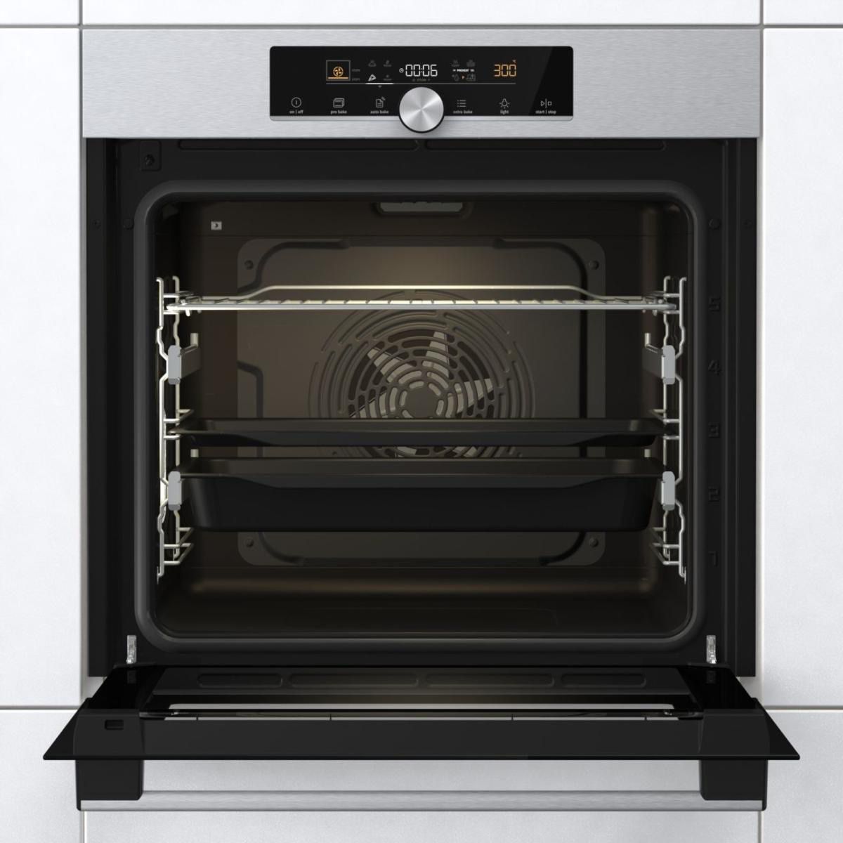 תנור בנוי Gorenje BOS6747A01X AirFry גורניה 77 ליטר ברוחב 60 ס"מ עם מצב שבת – תמונה 8