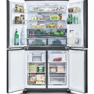 מקרר 4 דלתות מקפיא תחתון Sharp SJ-8570W שארפ 532 ליטר No Frost לבן עם פיקוד שבת - יבואן רשמי | משלוח מהיר