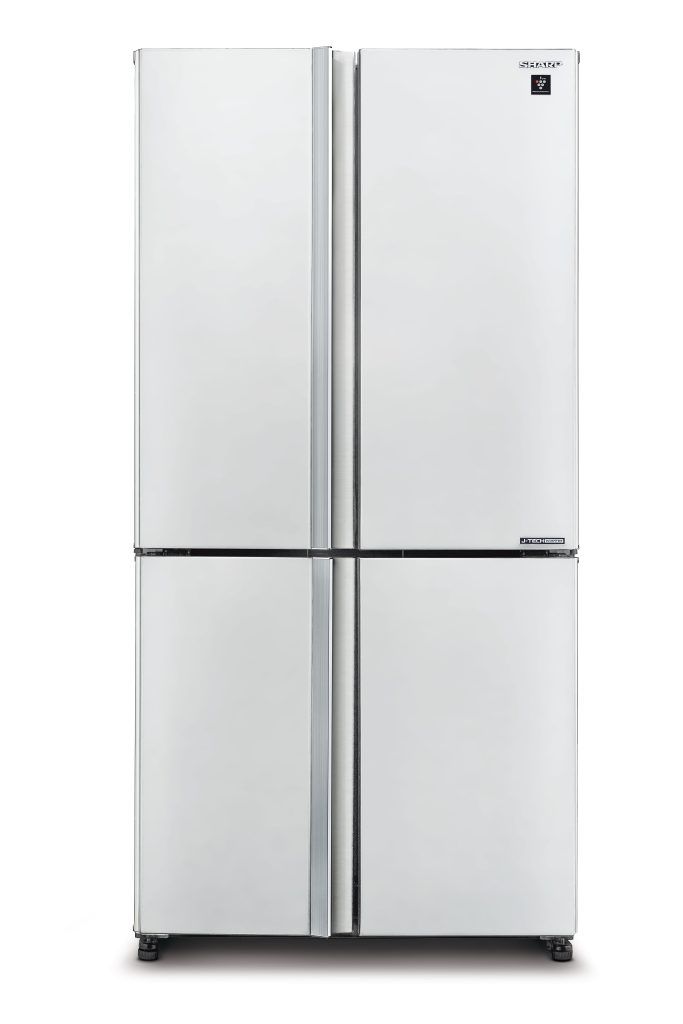 מקרר 4 דלתות מקפיא תחתון Sharp SJ-8570W שארפ 532 ליטר No Frost לבן עם פיקוד שבת - יבואן רשמי | משלוח מהיר – תמונה 3