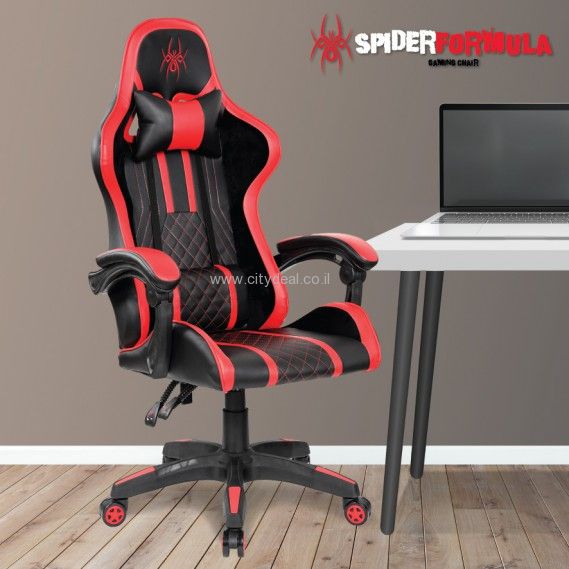 כיסא גיימרים מקצועי מבית Spider עם אפשרות שכיבה דגם: Formula | יבואן רשמי ! – תמונה 4