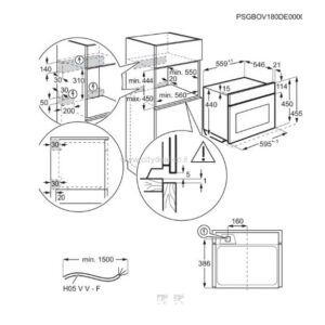 תנור בנוי משולב מיקרוגל Zanussi ZVENM7X1 ‏43 ליטר, גובה 45 ס״מ | יבואן רשמי