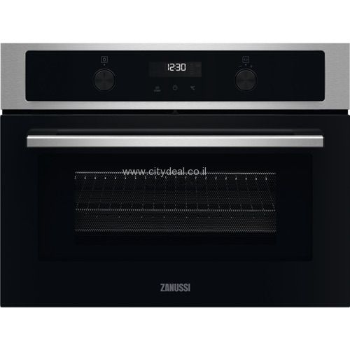 תנור בנוי משולב מיקרוגל Zanussi ZVENM7X1 43 ליטר, גובה 45 ס״מ | יבואן רשמי – תמונה 6
