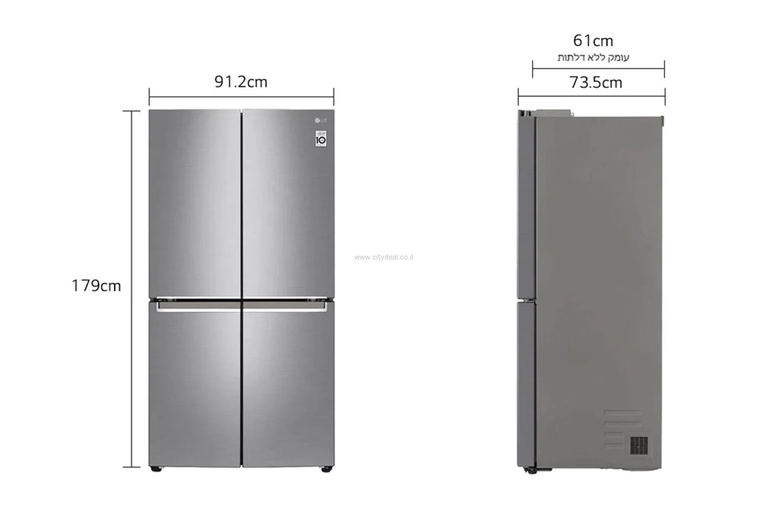 מקרר מקפיא תחתון LG GR-B718XL יבואן רשמי – תמונה 9