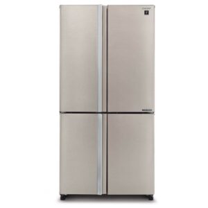מקרר 4 דלתות מקפיא תחתון Sharp SJ-8950BS שארפ 578 ליטר אינוורטר No Frost נירוסטה בהירה עם פיקוד שבת - יבואן רשמי