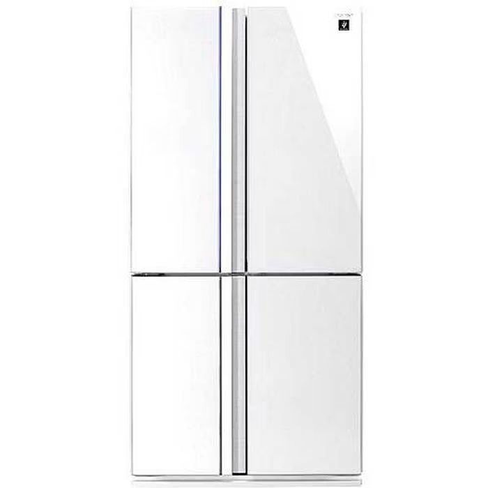 מקרר 4 דלתות מקפיא תחתון Sharp דגם SJ-8720WH יבואן רשמי | שארפ מהדרין