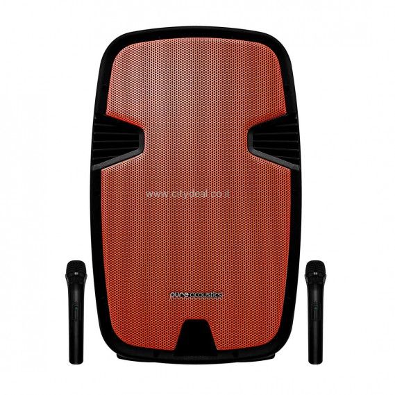 בידוריות קריוקי ניידת 15״ Pure Acoustics דגם PMW-3015 יבואן רשמי – תמונה 7