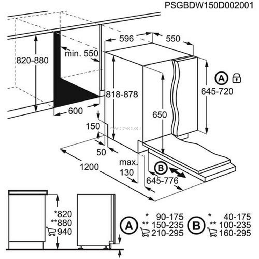 Zanussi ZDLN6621- מדיח כלים אינטגרלי רחב 14 מערכות כלים זנוסי | יבואן רשמי-משלוח מהיר – תמונה 4