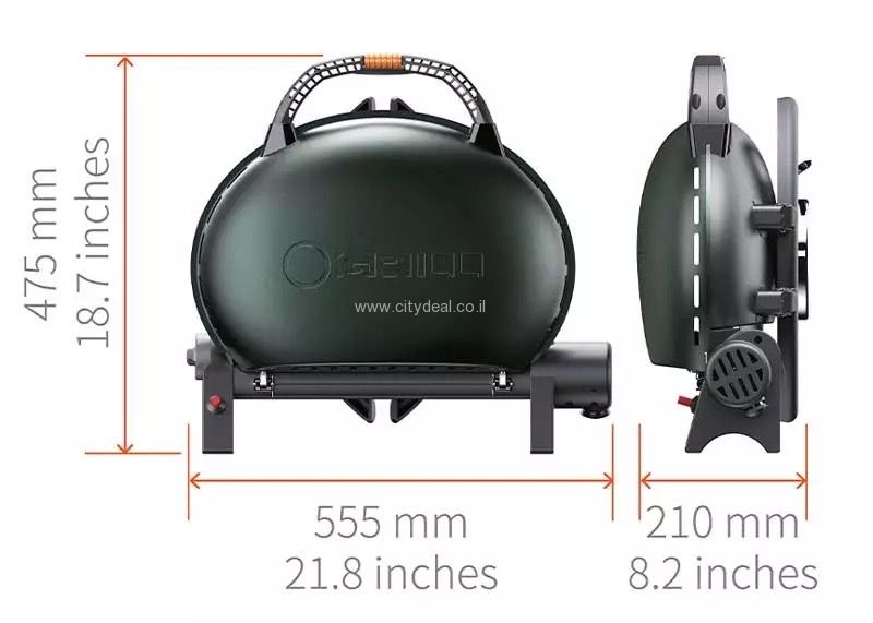 גריל גז נייד 500 O-GRILL יבואן רשמי – תמונה 8