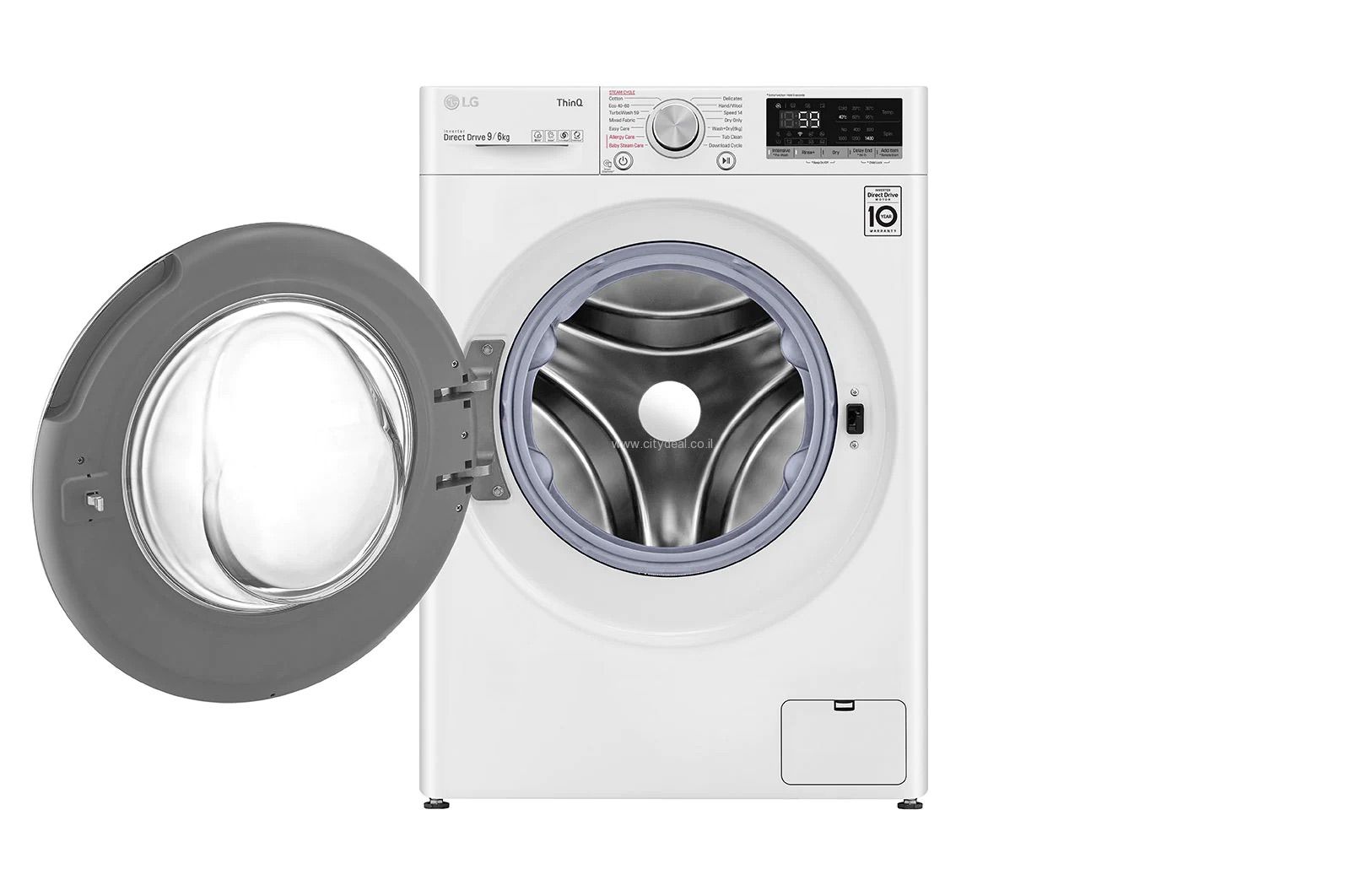 מכונת כביסה משולבת מייבש LG F1696SWDE 9 ק"ג יבואן רשמי – תמונה 6