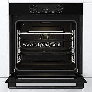 תנור אפייה בנוי פירוליטי 77 ל׳ Gorenje BPS6737E14BG | 360° MultiFlow | זכוכית שחורה