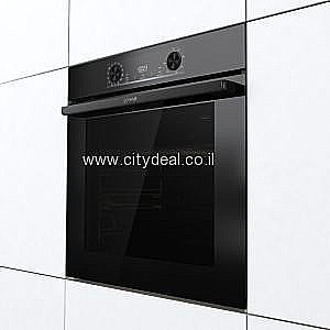 תנור אפייה בנוי פירוליטי 77 ל׳ Gorenje BPS6737E14BG | 360° MultiFlow | זכוכית שחורה – תמונה 4