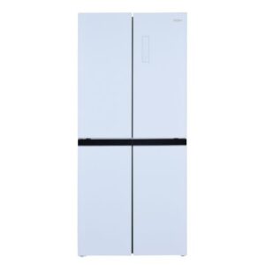 מקרר 4 דלתות Haier HRF4494FW – בנפח 472 ליטר בגימור זכוכית לבנה | יבואן רשמי