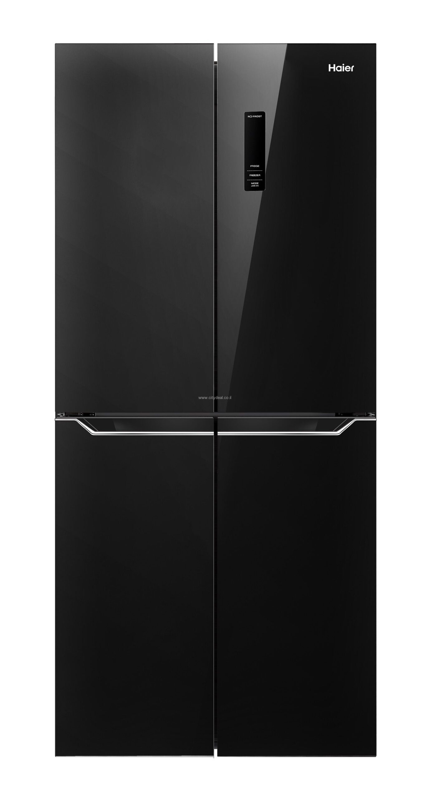 מקרר 4 דלתות Haier HRF4494FB – בנפח 472 ליטר בגימור זכוכית שחורה | יבואן רשמי