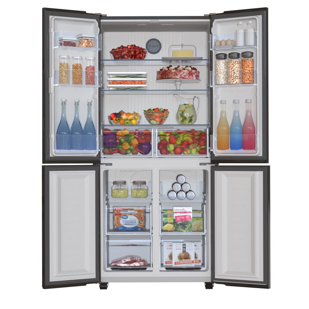 מקרר 4 דלתות מקפיא תחתון Haier HRF5500FB יבואן רשמי – תמונה 3