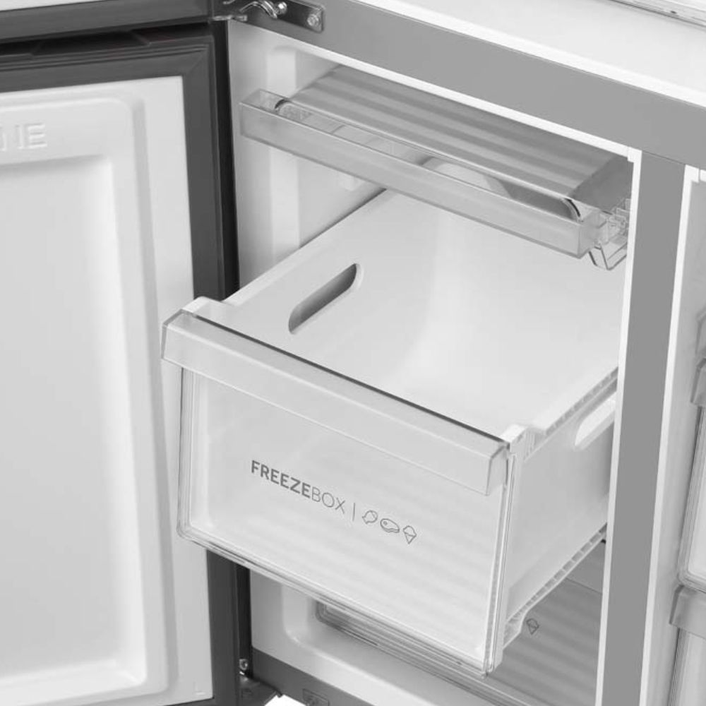 מקרר 4 דלתות מקפיא תחתון Haier HRF7100FSS יבואן רשמי – תמונה 3