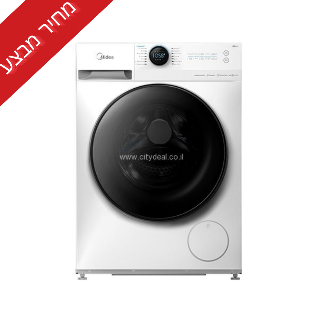 מכונת כביסה Midea MF200W120W פתח קדמי 12 ק״ג 1400 סל״ד - יבואן רשמי | משלוח מהיר – תמונה 4