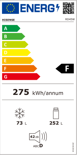 מקרר מקפיא עליון 340 ליטר Hisense RD45W יבואן רשמי – תמונה 5