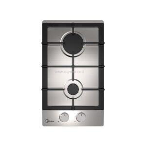כיריים גז דומינו Midea 30SB005 נירוסטה עם 2 להבות בישול - יבואן רשמי | משלוח מהיר