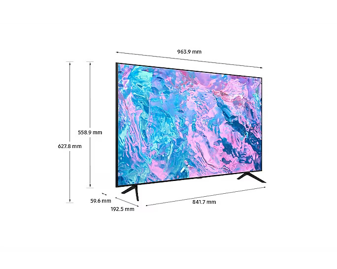 טלוויזיה חכמה 43 אינטש Samsung דגם UE43CU7172 – תמונה 2