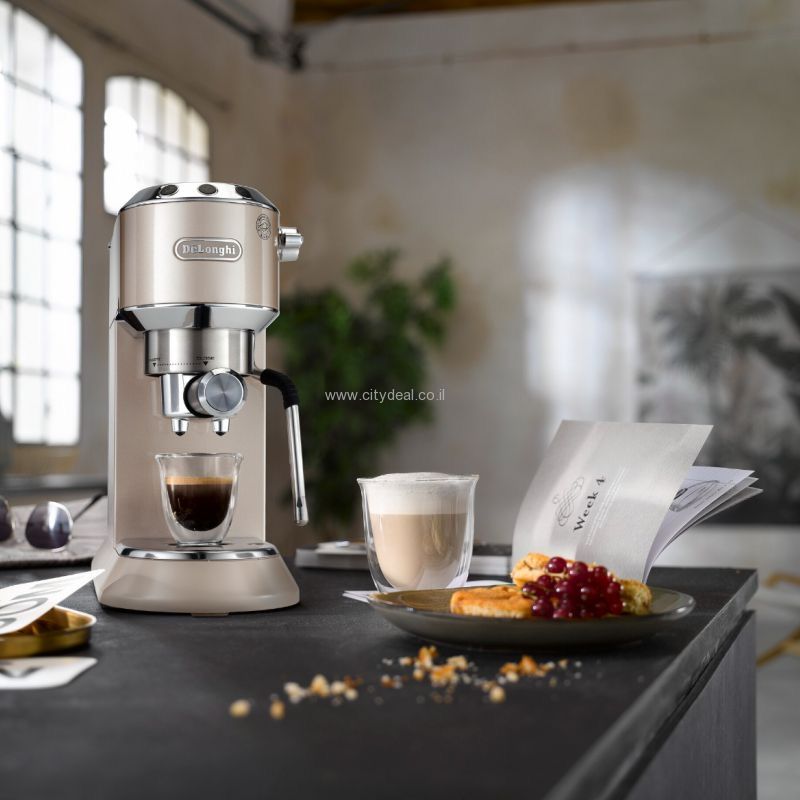 מכונת אספרסו Delonghi Dedica Arte EC885GB יבואן רשמי – תמונה 3
