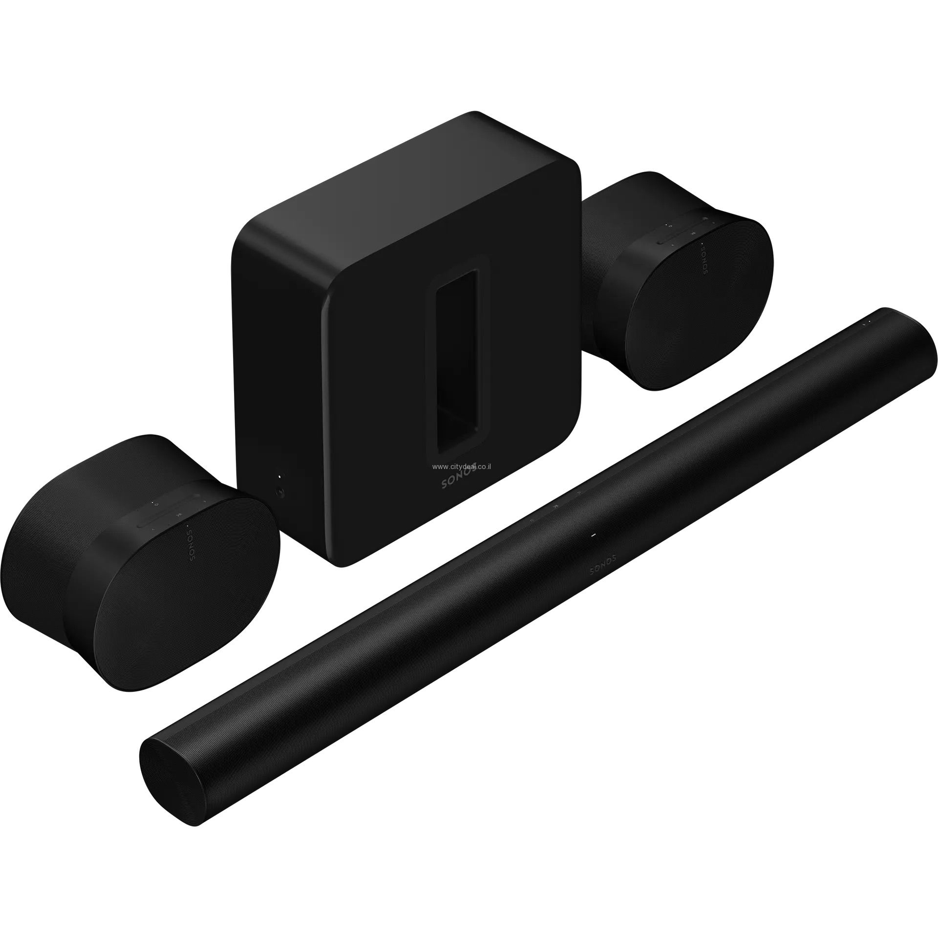 זוג רמקולים Era 300 + סאבוופר Gen 3 + מקרן קול Sonos Arc | יבואן רשמי