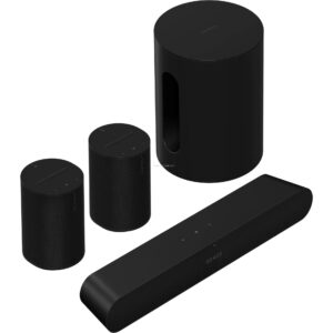 זוג רמקולים Era 100 + סאבוופר Sub Mini + מקרן קול Sonos Ray יבואן רשמי
