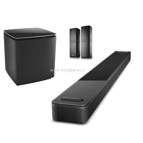 זוג רמקולים Surround 700 + סאבוופר Bass Module 700 + מקרן קול Bose Smart 900 יבואן רשמי