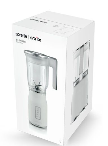 בלנדר מעוצב 800W Gorenje ORA-ITO B800ORAW | מיכל 1.5 ל׳ | כותש קרח | יבואן רשמי-משלוח מהיר – תמונה 6