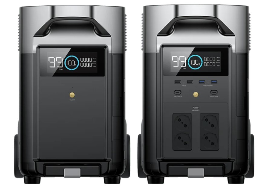 קיט תחנת כח ניידת ECOFLOW DELTA PRO 3600+ תא הרחבה | משלוח מהיר