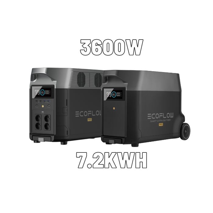 קיט תחנת כח ניידת ECOFLOW DELTA PRO 3600+ תא הרחבה | משלוח מהיר – תמונה 2