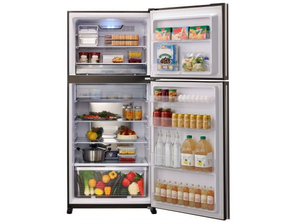 Sharp SJ-GTR820G-WH מקרר מקפיא עליון שארפ 601 ליטר זכוכית לבנה No Frost אינוורטר | יבואן רשמי-משלוח מהיר – תמונה 2
