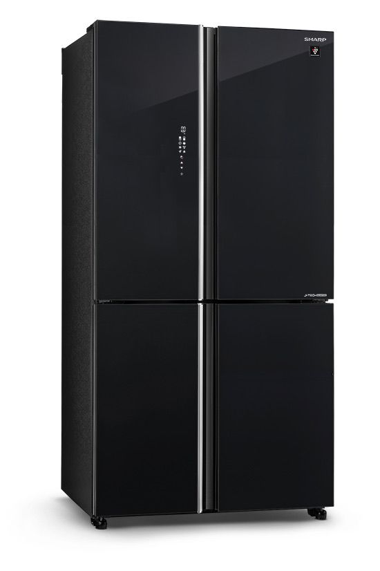 מקרר 4 דלתות שארפ Sharp SJ-FFSR89-BK מקפיא תחתון 572 ליטר NoFrost זכוכית שחורה - יבואן רשמי | משלוח מהיר – תמונה 4