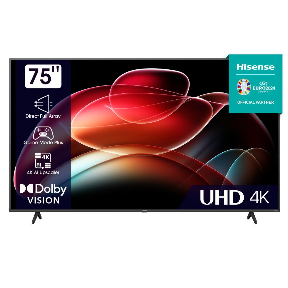 טלוויזיה חכמה 75" Hisense דגם 75A6K UHD 4K DLED יבואן רשמי – תמונה 2