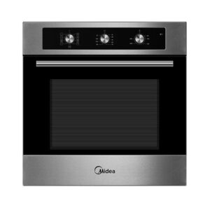 Midea 65DME30007S תנור אפייה בנוי מידאה 70 ליטר טורבו אקטיבי עם 8 תכניות הספק 3000W נירוסטה | יבואן רשמי