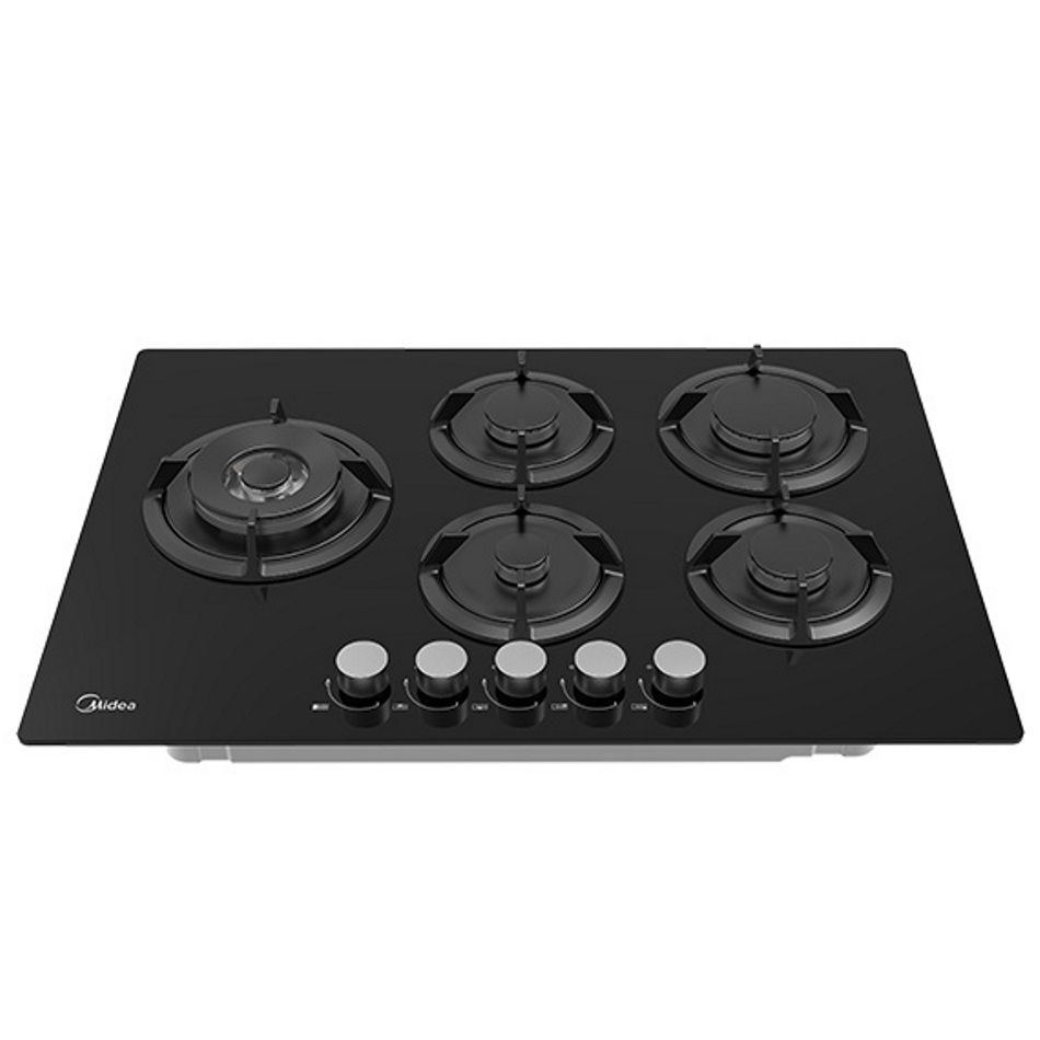 כיריים גז MIDEA זכוכית שחורה דגם 75GP503-B | יבואן רשמי-משלוח מהיר
