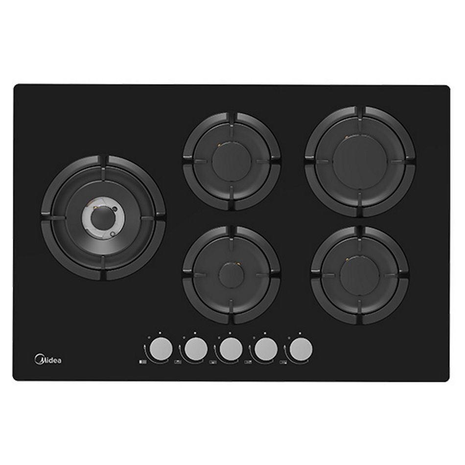 כיריים גז MIDEA זכוכית שחורה דגם 75GP503-B | יבואן רשמי-משלוח מהיר – תמונה 2