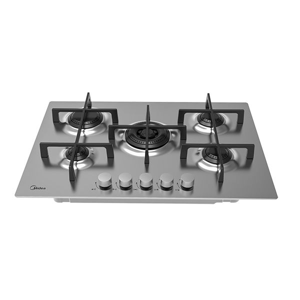 כיריים גז 5 להבות MIDEA 75SQ503 – SLIM DESIGN נירוסטה עם מבער טורבו | יבואן רשמי-משלוח מהיר – תמונה 3