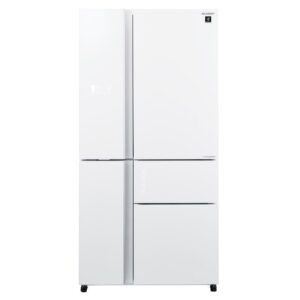 מקרר 5 דלתות Sharp SJ-FSR920-WH בנפח 661 ליטר, עם יצרן קרח, צג מגע, אינוורטר ו-No-Frost | יבואן רשמי-משלוח מהיר