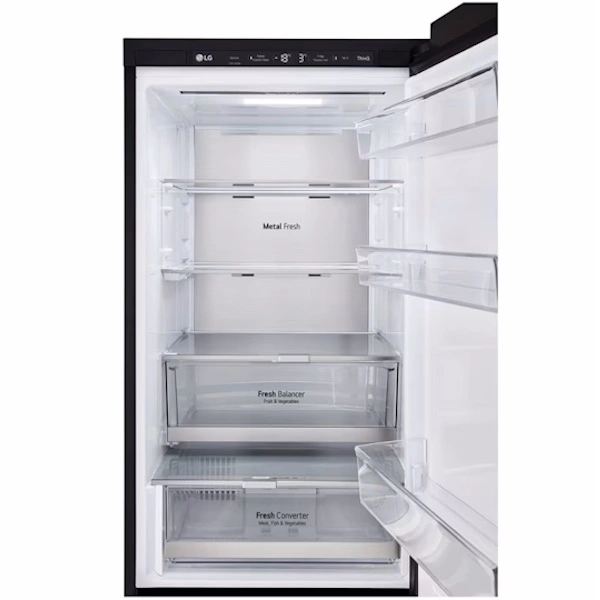 מקרר מקפיא תחתון LG GR-B374BG זכוכית שחורה יבואן רשמי – תמונה 2