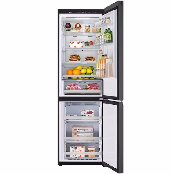 מקרר מקפיא תחתון LG GR-B374BG זכוכית שחורה יבואן רשמי – תמונה 4