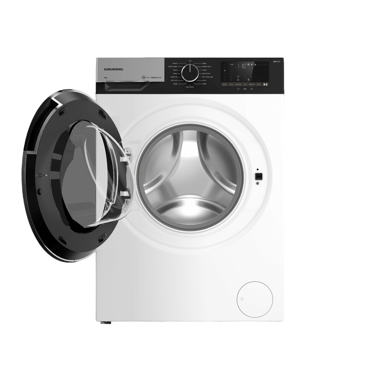 מכונת כביסה פתח קדמי Grundig דגם GW5P58410W יבואן רשמי – תמונה 3