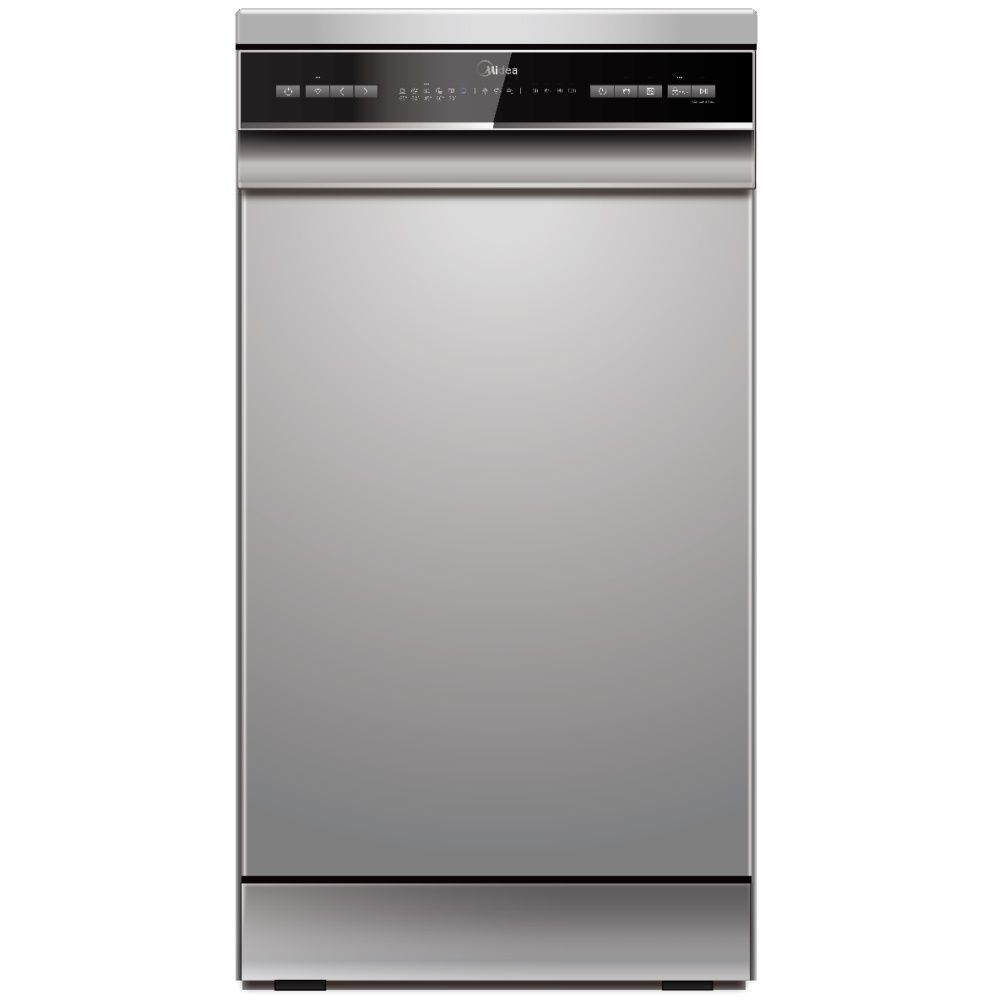 מדיח כלים צר Midea דגם WQP8-W7634C-S ברוחב 45 ס"מ עם WIFI - יבואן רשמי