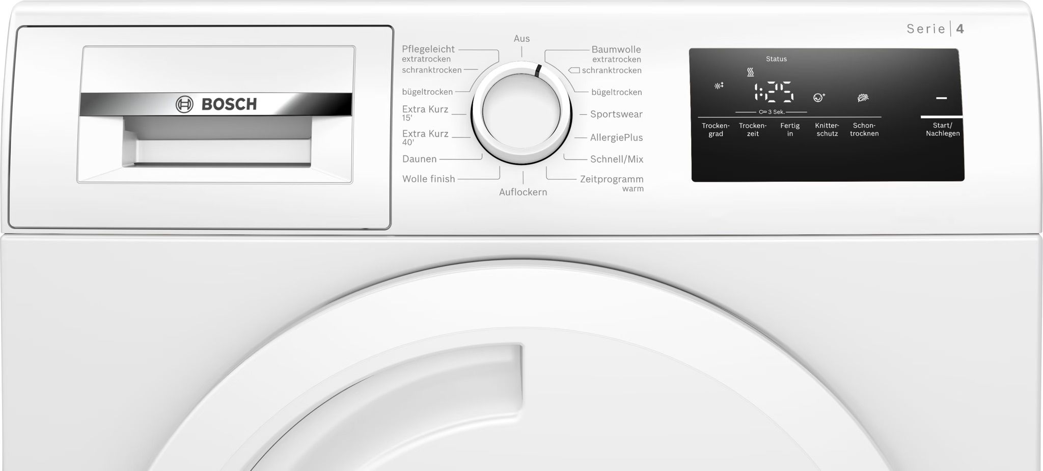 מייבש כביסה 8 ק״ג קונדנסור BOSCH דגם WTN83203 |